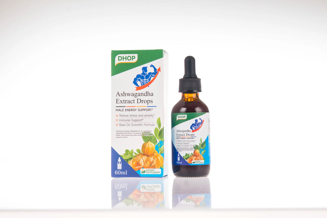 Men’s Energy + Focus & Sleep Support Drops – Ashwagandha Liquid Drops for Stress, Mood, and Daily Energy