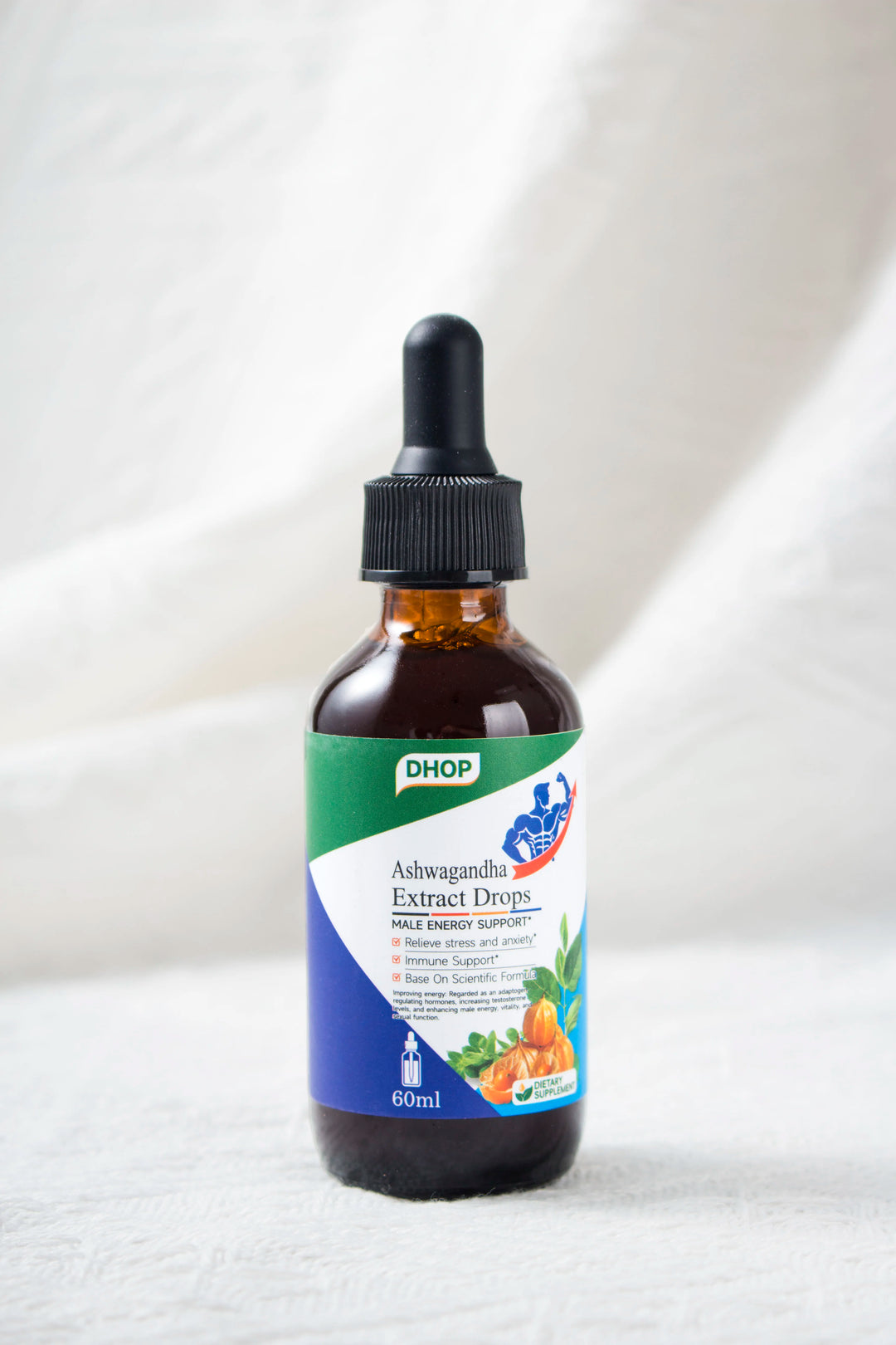 Men’s Energy + Focus & Sleep Support Drops – Ashwagandha Liquid Drops for Stress, Mood, and Daily Energy